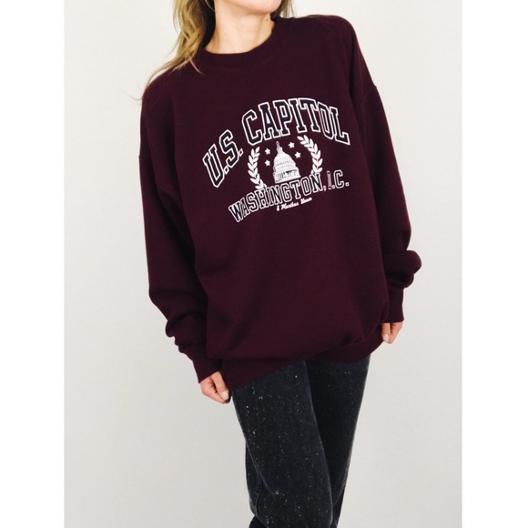Vintage Washington D.C. Souvenir Crewneck SweatshirtSize XXL